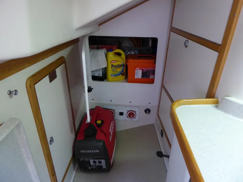 Storage aft of galley