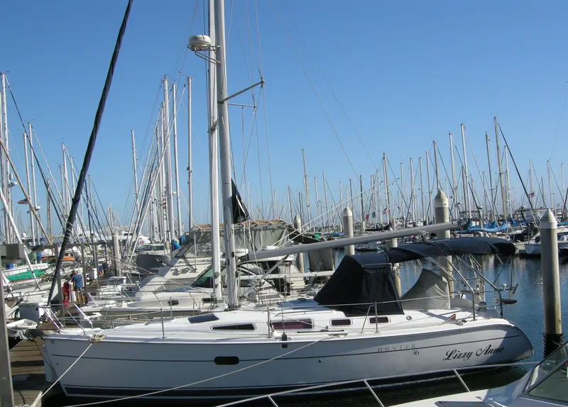 Dockside (newer bimini/dodger canvas)