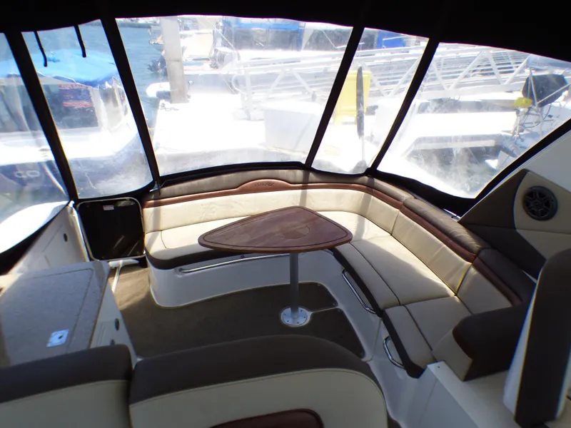 Cockpit sofa and teak table