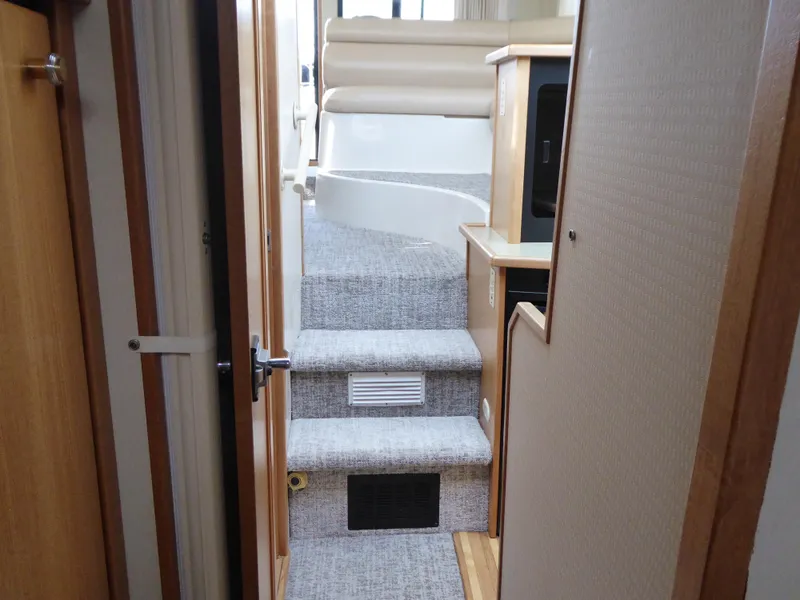 Steps from galley to salon