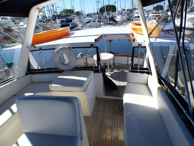 Looking Aft on Flybridge