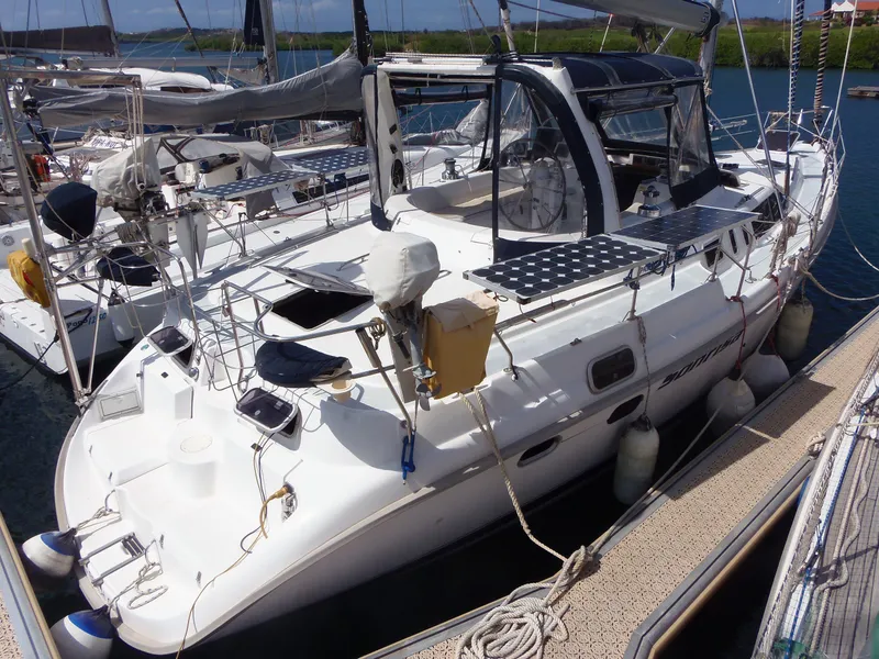Stb-aft showing solar panels