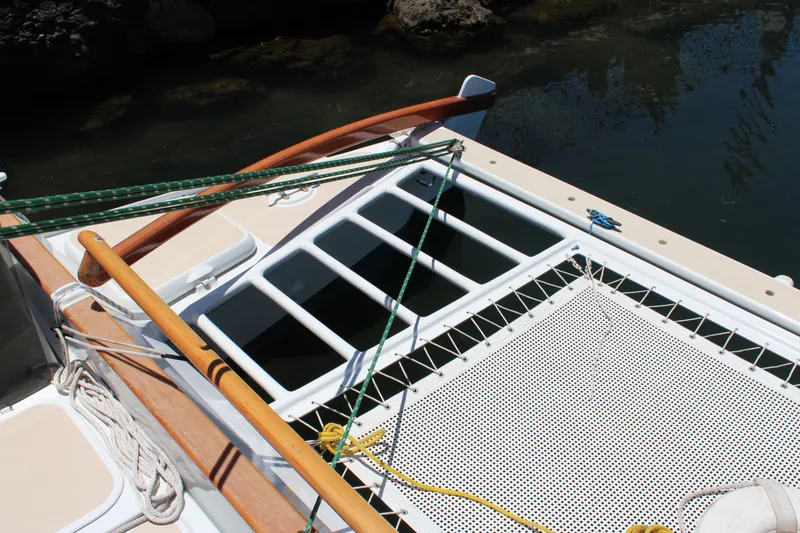 Aft Trampoline and Beach Ladder