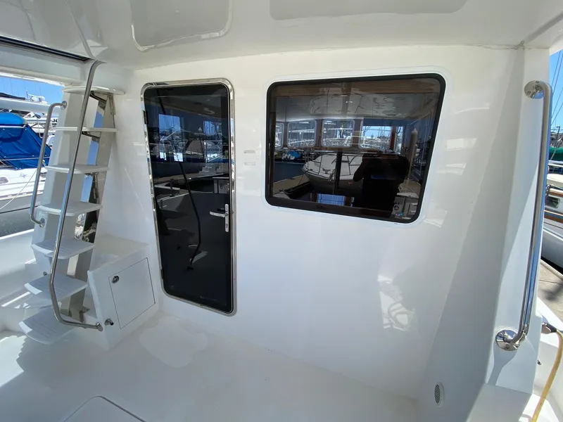 Aft door and large window