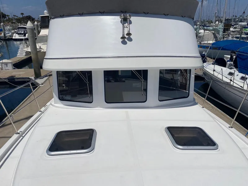 Looking aft from bow area