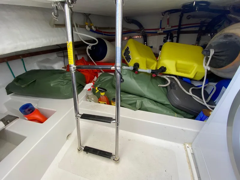 Looking port aft deck locker