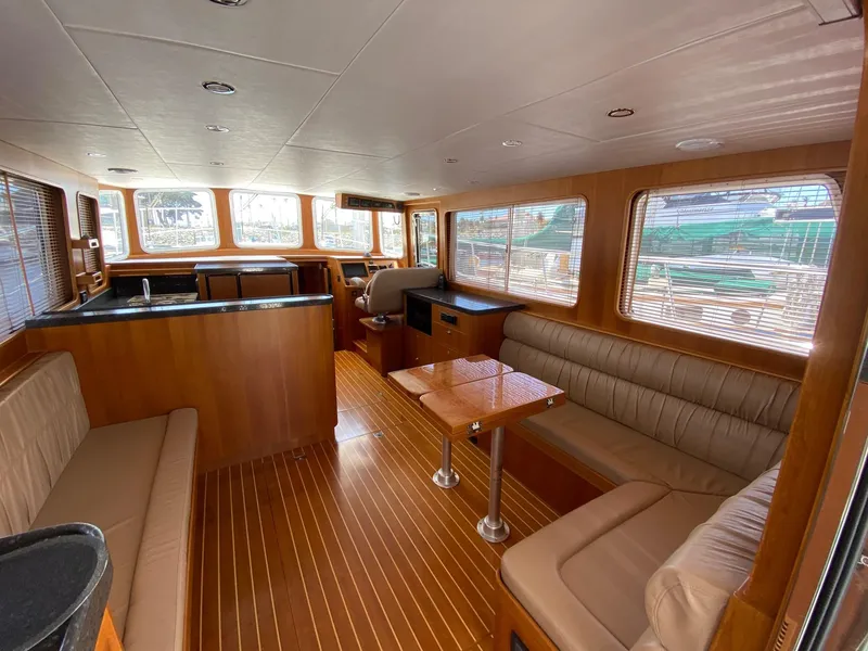 Looking starboard salon
