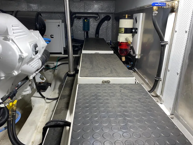 Looking aft port side engine area
