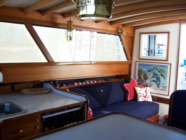 Aft to starboard
