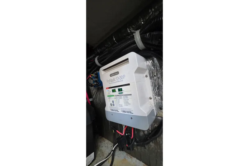 ProNautic 12-30P battery charger installed in a 2001 Doral 250se boat.