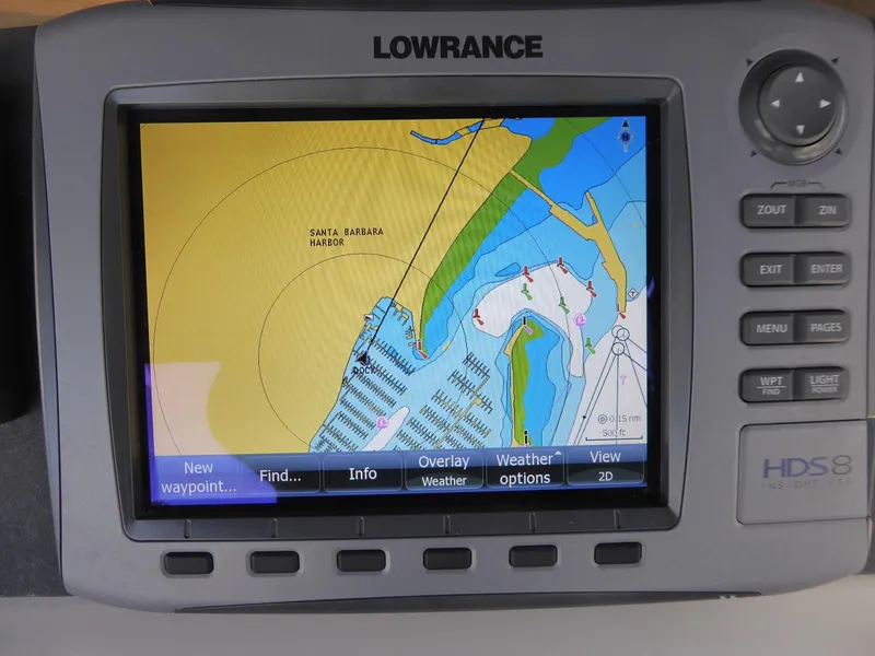 Chartplotter W/ Weather and Radar Overlay