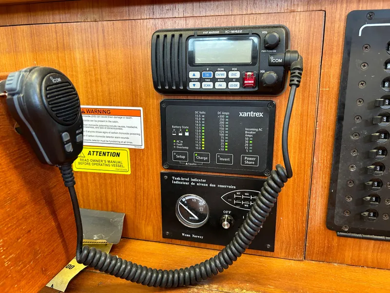 VHF and Charger Panel