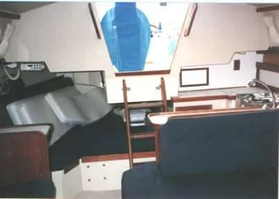 Looking aft