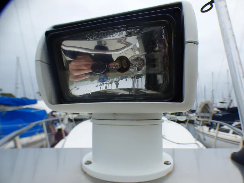 Close-up of a camera on a 2001 Cruisers Yachts 340 Express.