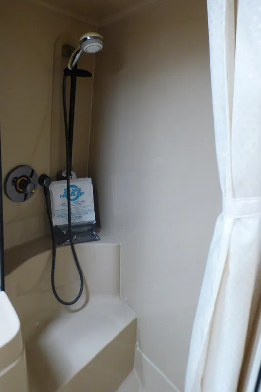 Shower in 2001 Cruisers Yachts 340 Express boat.