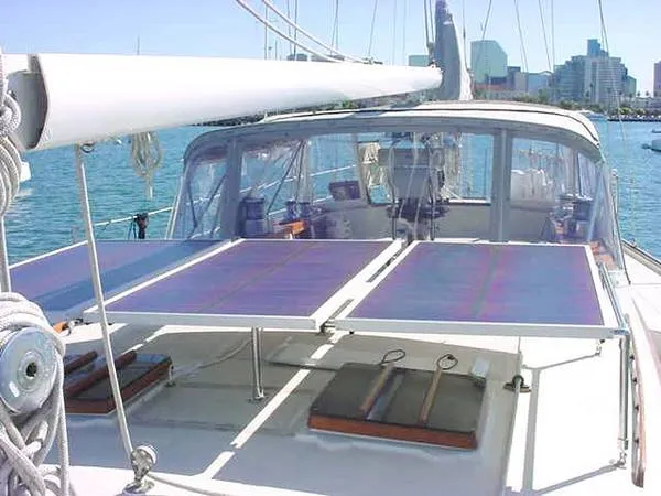 cockpit dodger and solar panels