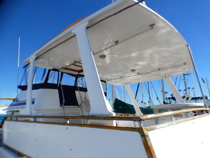 Fiberglass Hardtop on Aft Sundeck