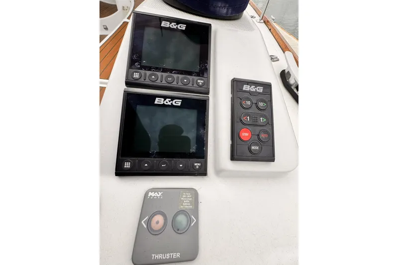 B&G navigation instruments on 2007 Jeanneau Sun Odyssey 49 Performance yacht.