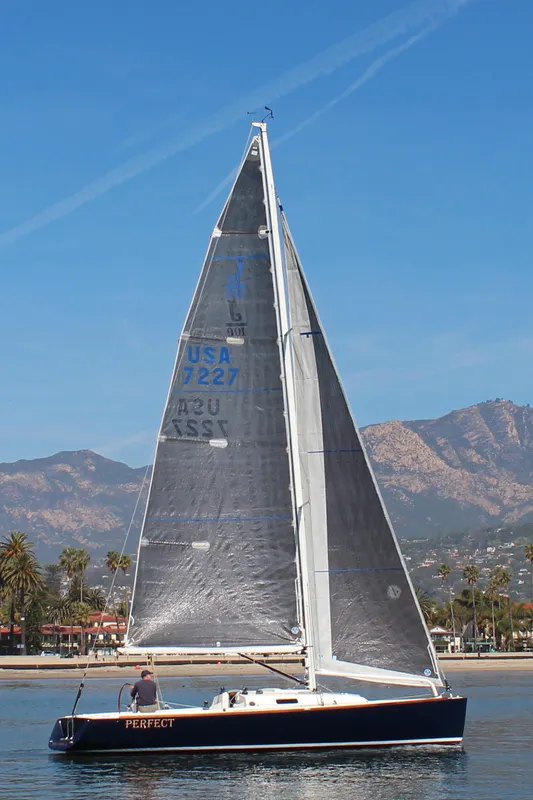 Sails hoisted