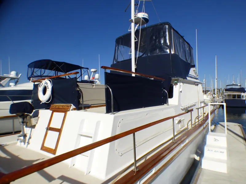 Canvas Covers on Aft Deck Rails