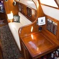 Starboard Side Salon w/ Nav. Station & Settee