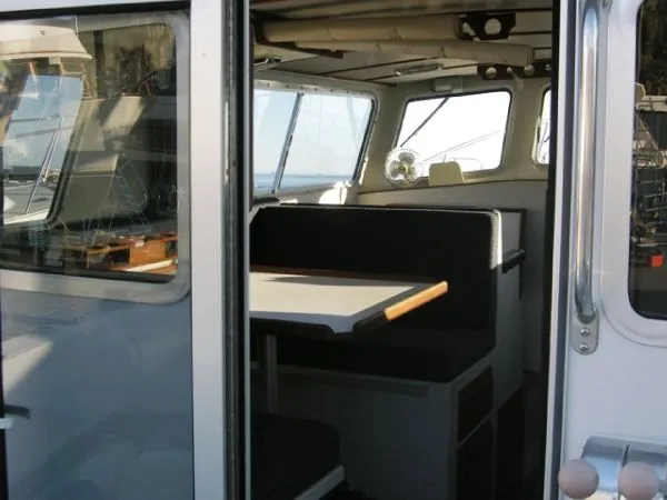 In from cockpit door