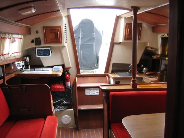 Looking aft