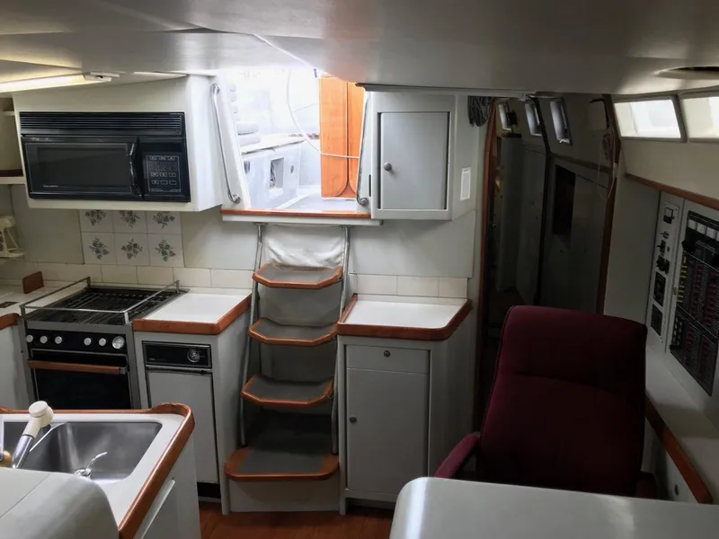 Looking aft