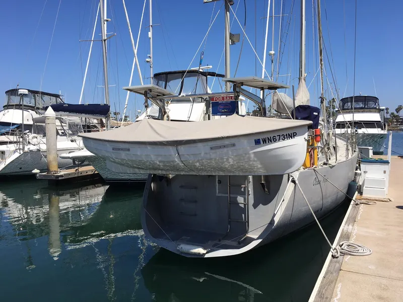 Sailing tender and swim step