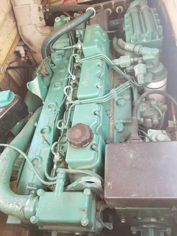 Front of Volvo Diesel Engine