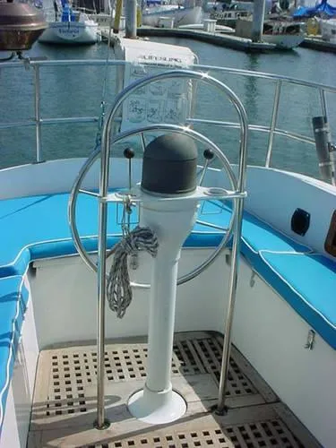 Looking Aft in Cockpit Area/Wheel Steering