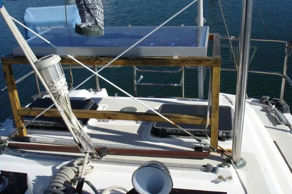 Aft deck showing Solar vents