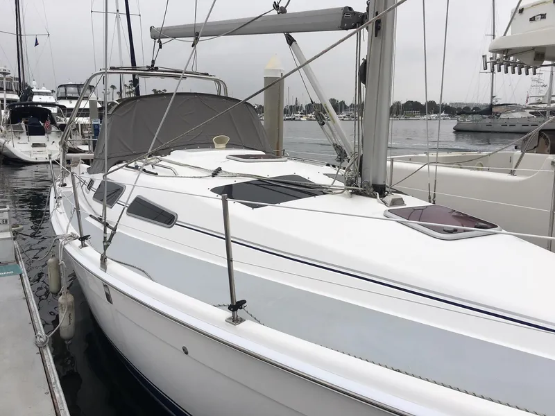 Looking aft