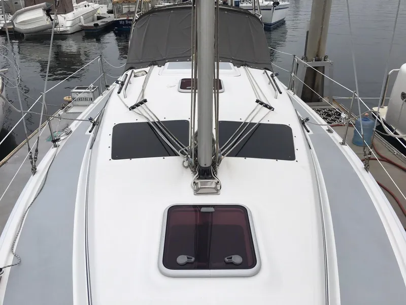 Looking aft