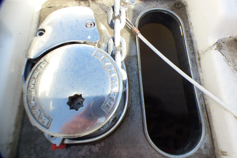 Anchor winch system on a 2018 Chaparral 267 SSX boat.