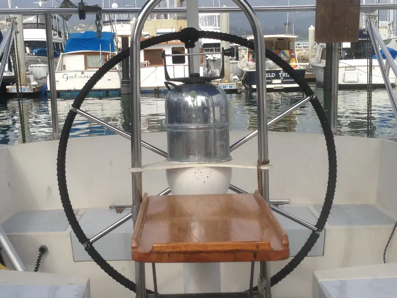 Helm & Teak Cockpit Table
