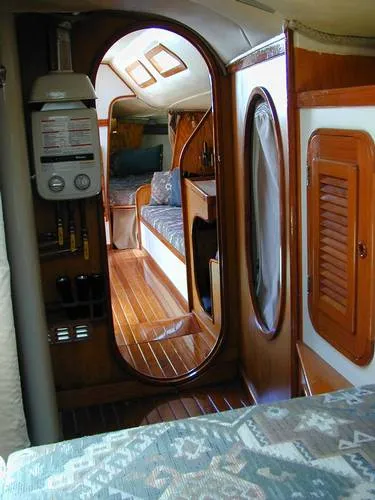 v-berth facing aft