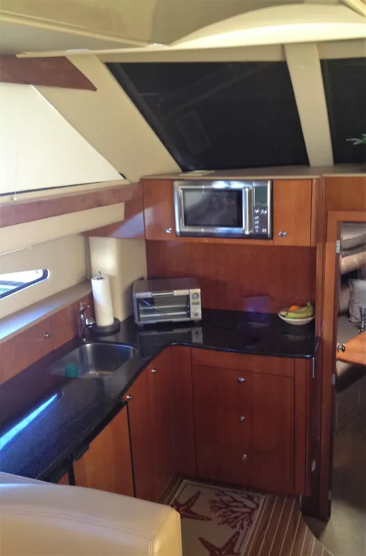 New microwave and galley