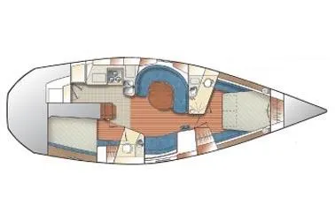 Manufacturer Provided Image: 2-Cabin centerline layout.
