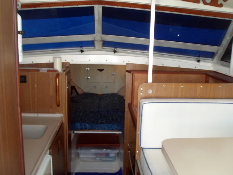 Cabin view forward