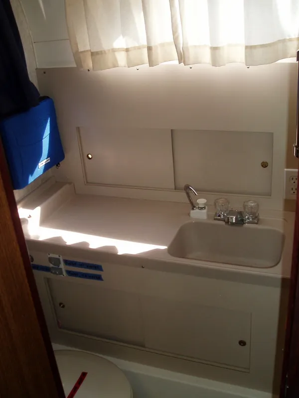 Bathroom with vanity and sink