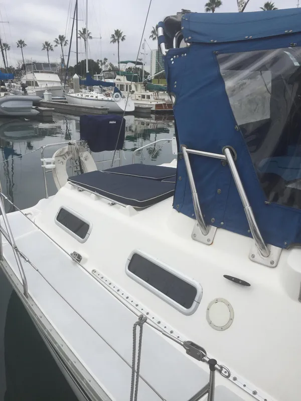 Aft deck showing sun deck cushions