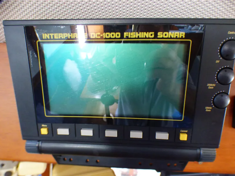 Interphase DC-1000 Fishing Sonar on 1980 CHB Heritage 42 Trawler.