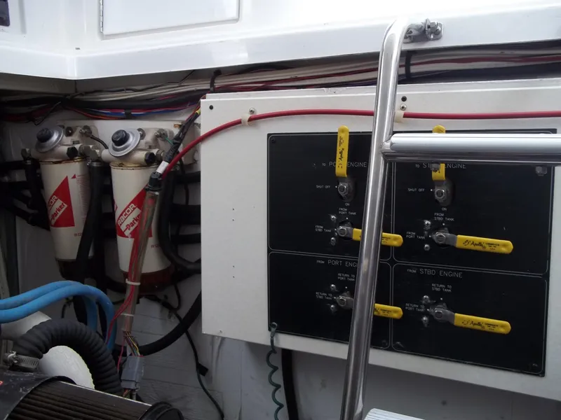 Twin Racors Fuel Filters and Valves
