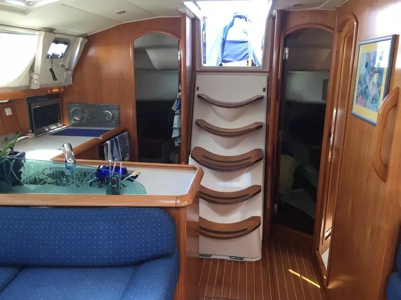 Looking aft at galley