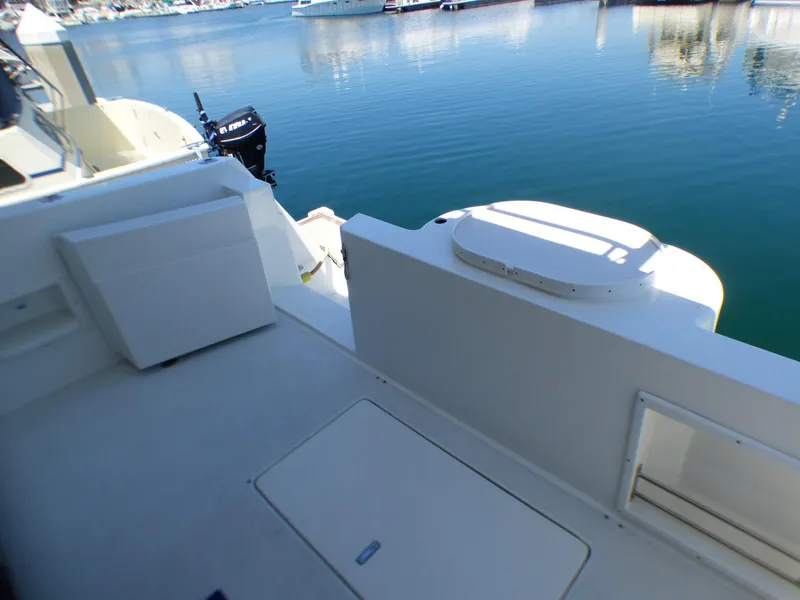 Transom Door in Cockpit