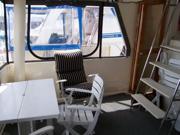 Aft deck lounge area