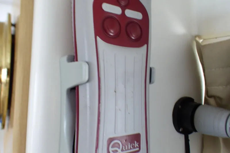 Remote control mounted on a Lagoon 380 catamaran, 2015 model.