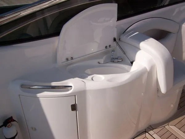 Cockpit sink and storage