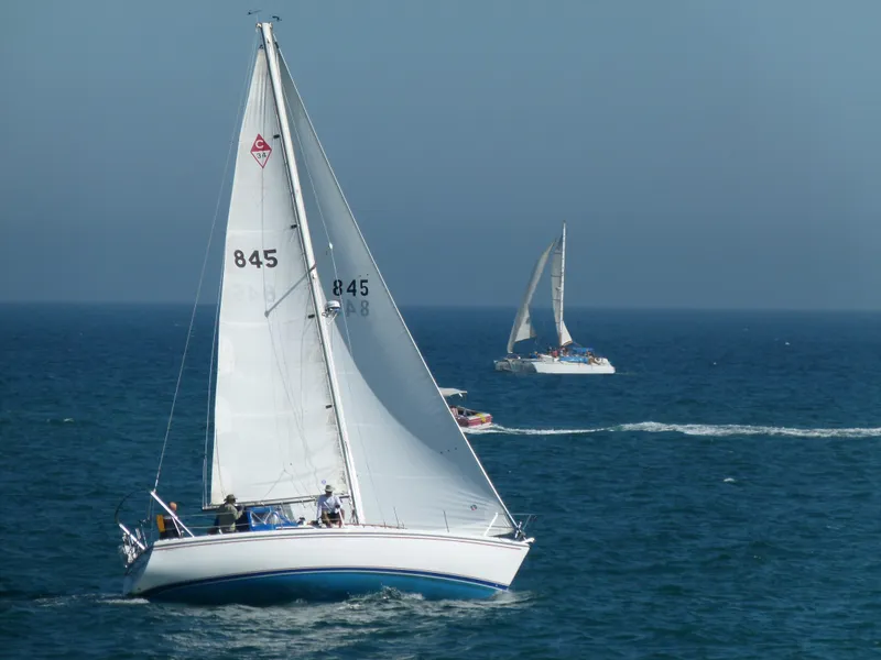 Under sail
